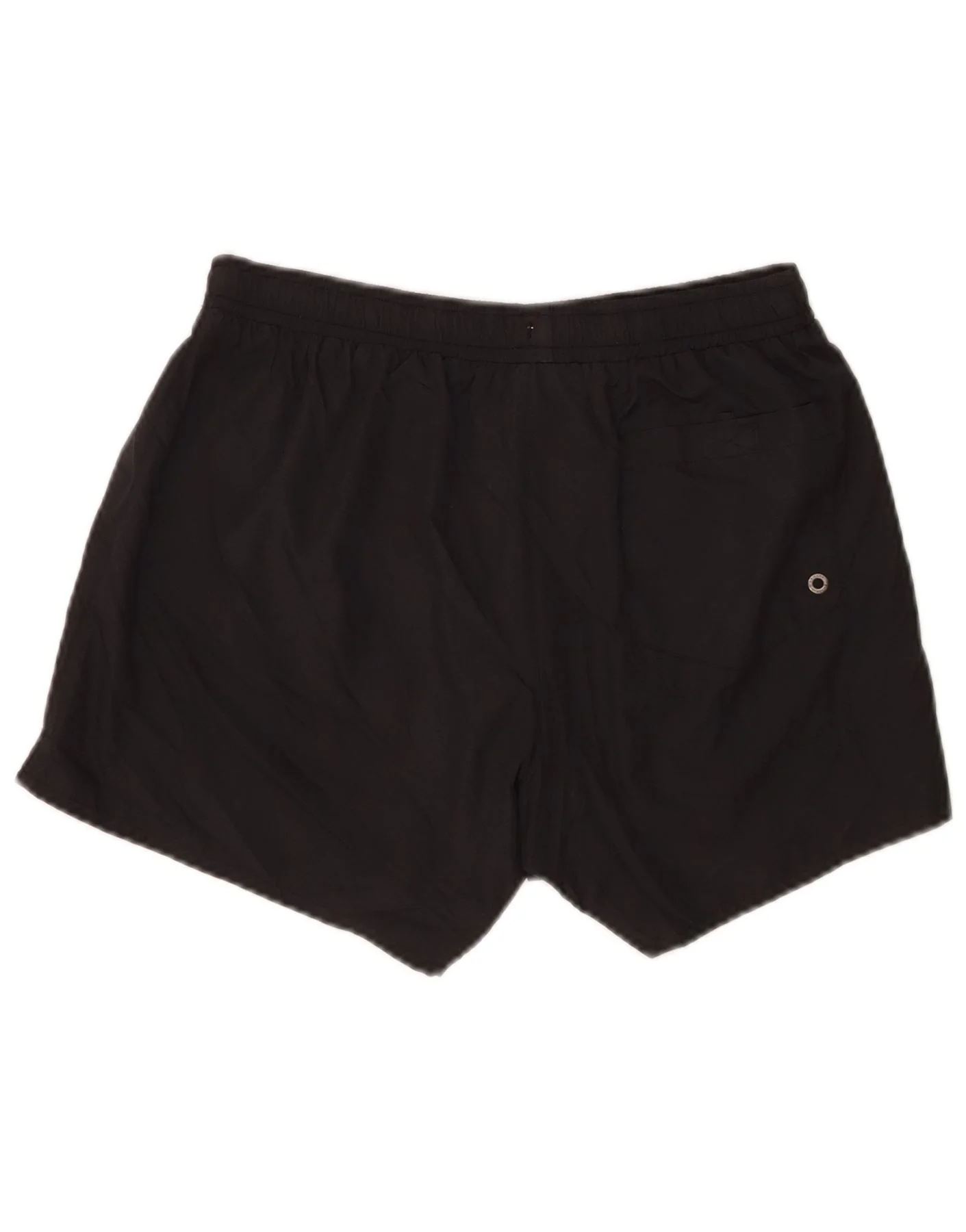EMPORIO ARMANI Mens Swimming Shorts EU 46 Small Black Polyester - Imagen 2