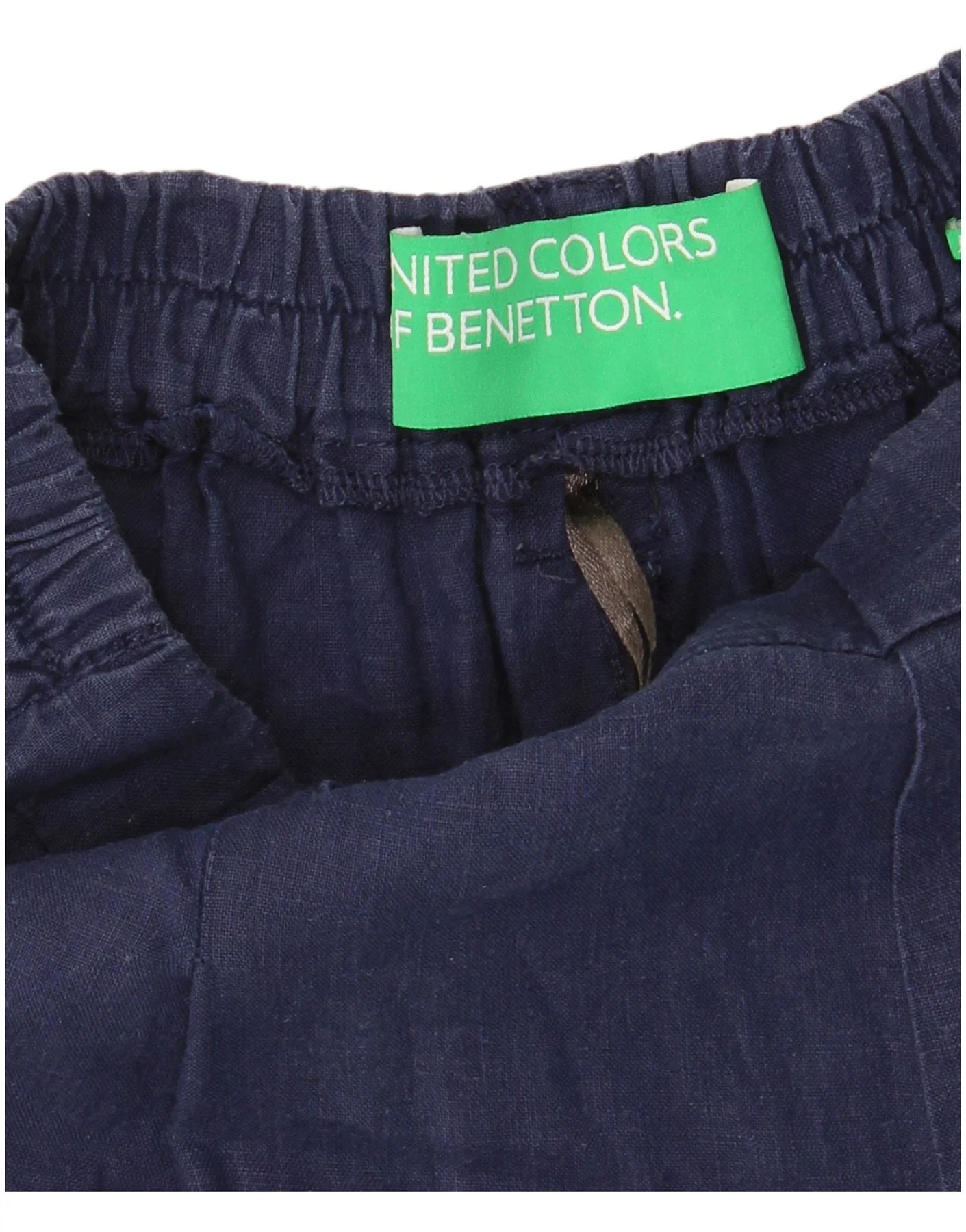 Pantalones cortos chinos BENETTON para hombre talla pequeña W30 azul marino - Imagen 4