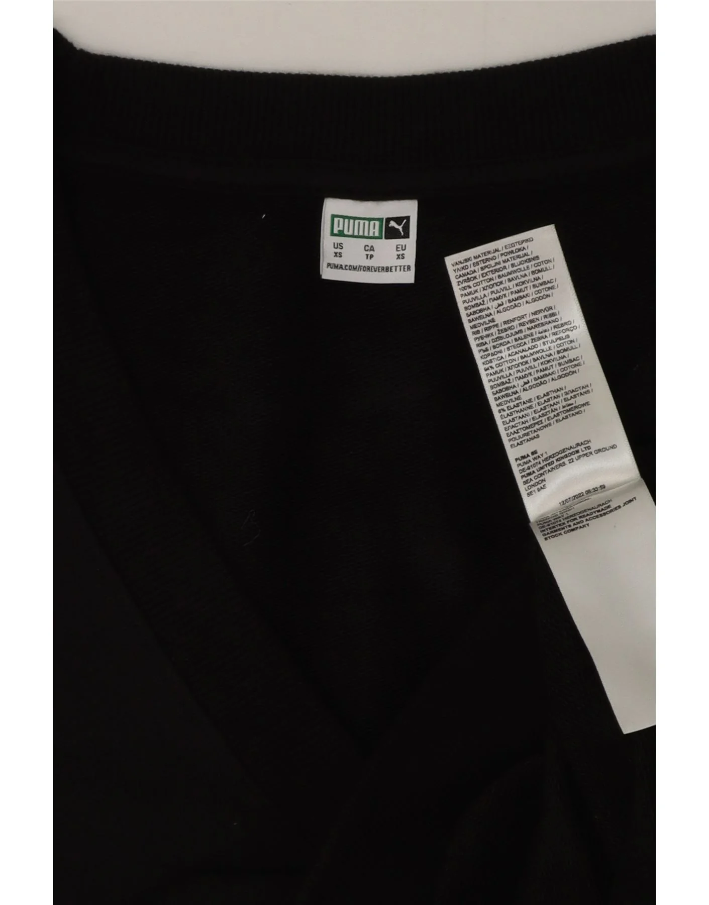 Camiseta sin mangas PUMA para hombre, talla XS, algodón, color negro - Imagen 5