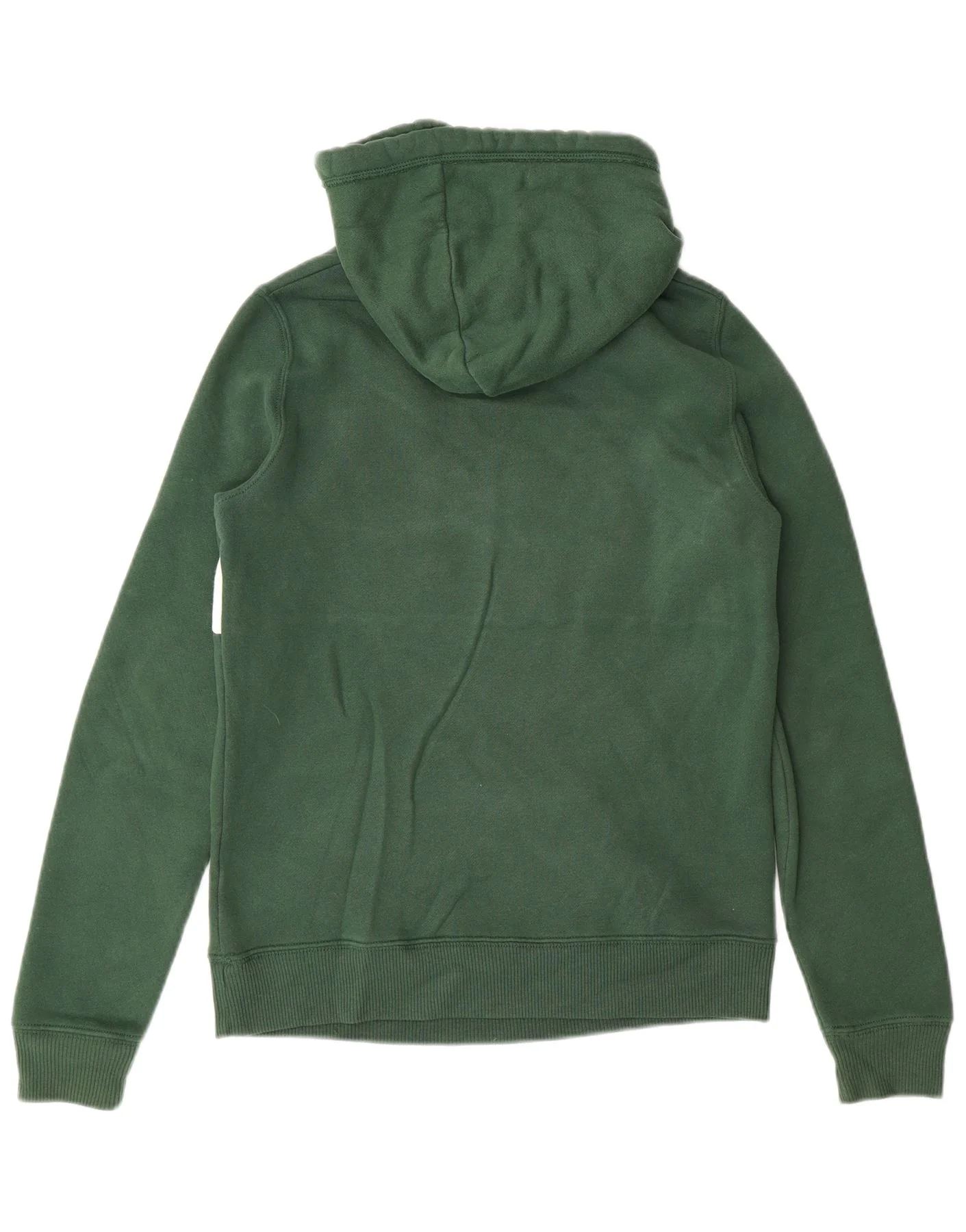 HOLLISTER Womens Graphic Hoodie Jumper UK 6 XS Green Colourblock - Imagen 4