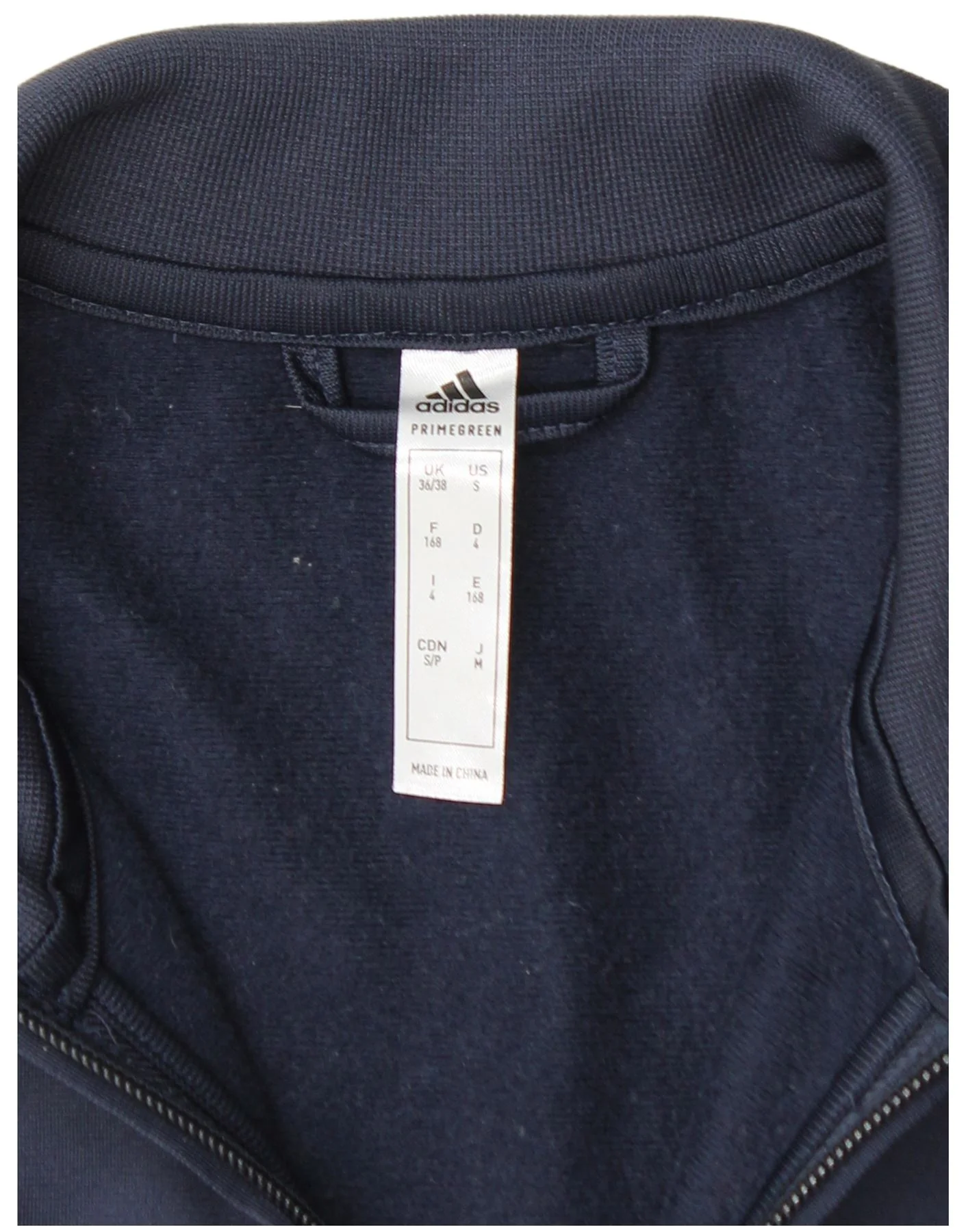 Chaqueta deportiva con gráfico de adidas para hombre, talla 36/38 (Reino Unido), azul marino - Imagen 4