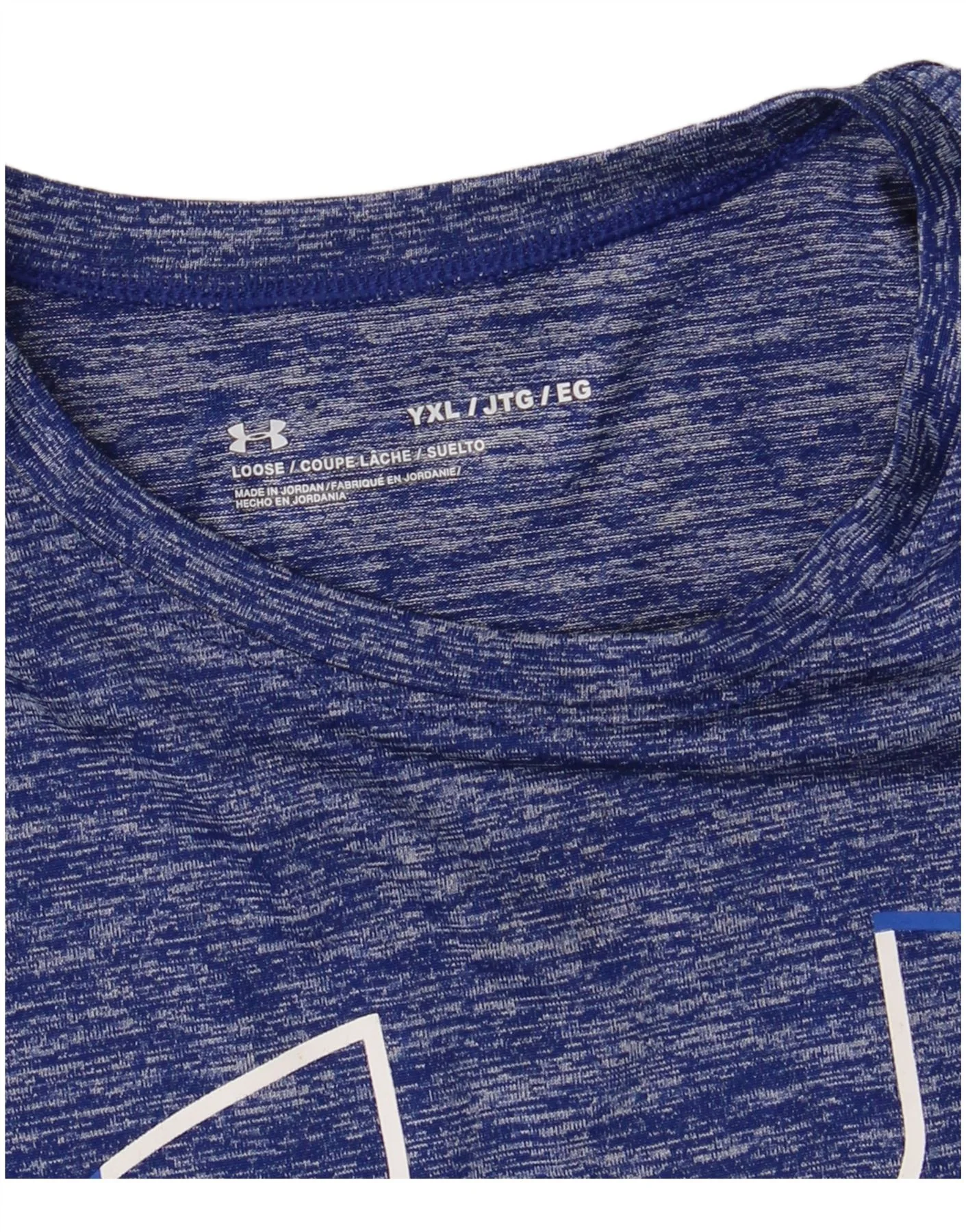 Camiseta gráfica UNDER ARMOUR para niño, talla XL, azul jaspeado, deportiva, 13-14 años - Imagen 5