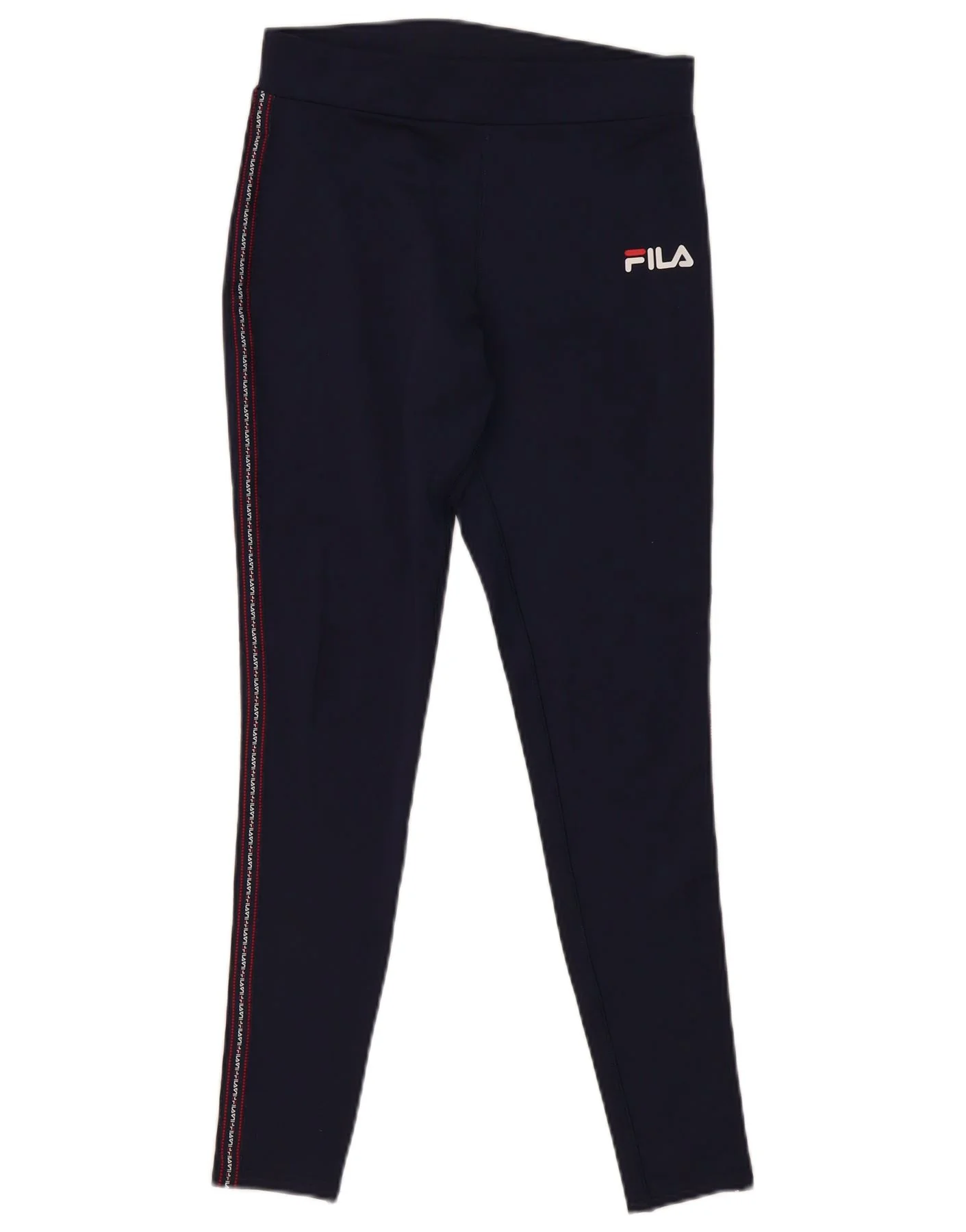 Leggings gráficos FILA para mujer, talla 10 pequeña, azul marino, poliéster - Imagen 2
