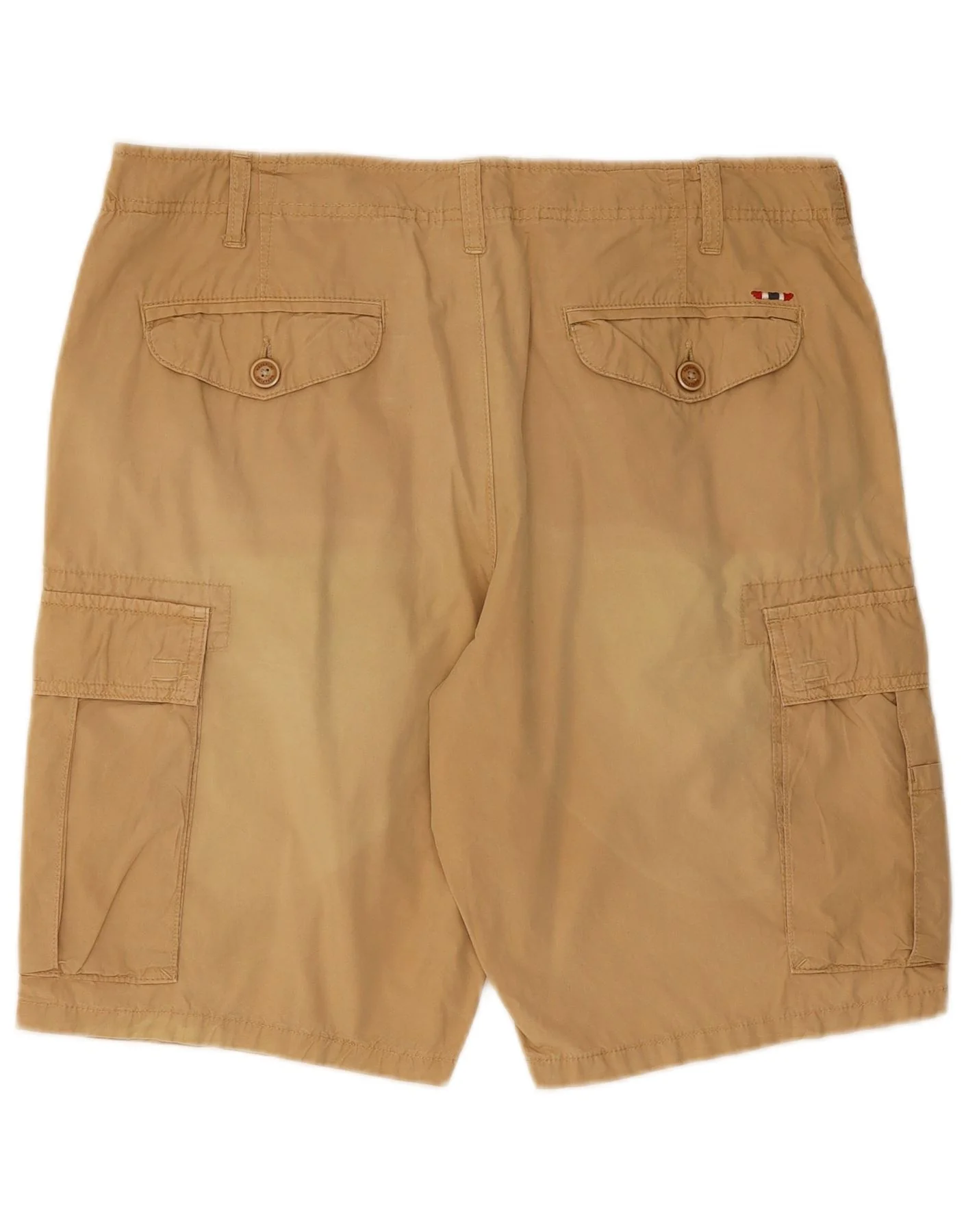 NAPAPIJRI Mens Cargo Shorts W34 Large Beige Cotton - Imagen 4
