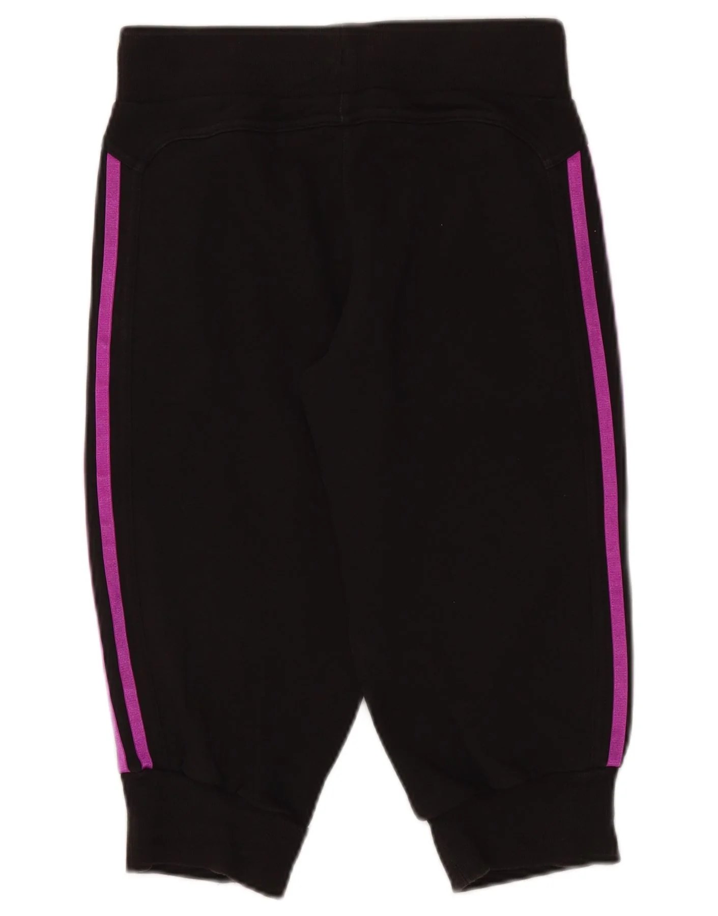 ADIDAS Girls Capri Tracksuit Trousers Joggers 13-14 Years Black Sports - Imagen 4